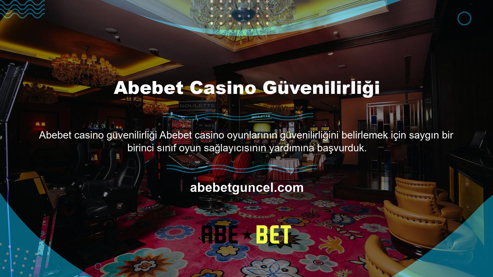 Güvenli bir casino deneyimi sağlamak için Abebet casinosu hile yapılmasına izin verir